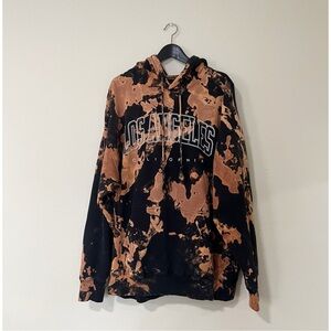 Brandy Melville Oversized Acid Wash Los Angeles Hoodie Sweater